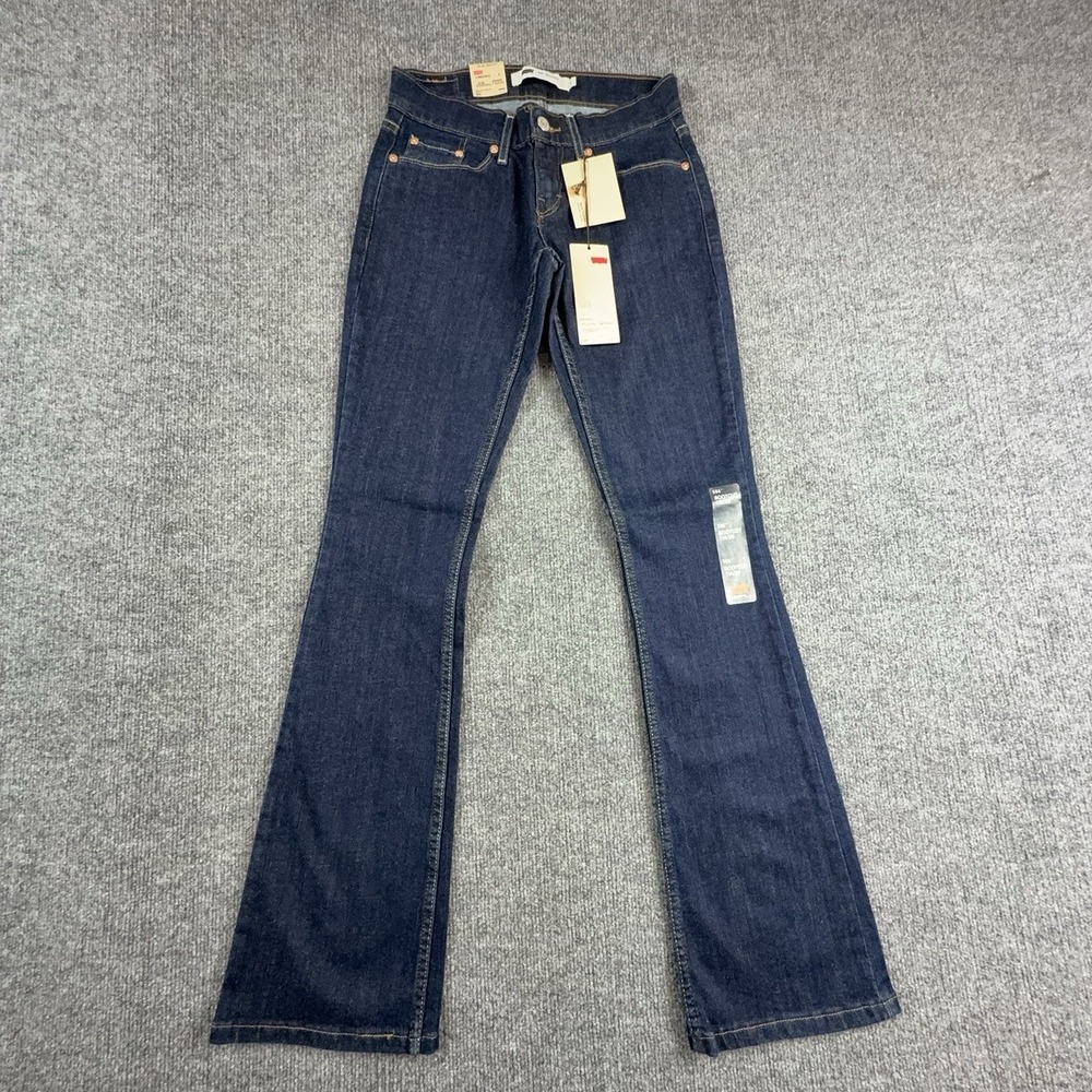 Levi's 524 Bootcut Jeans Juniors 25 Dark Wash Ultra Low Rise 11524-0104 NWT